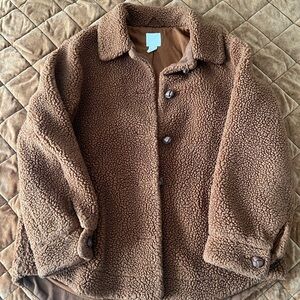 H&M Brown Teddy Jacket